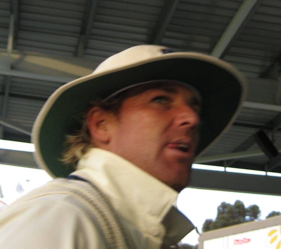 Shane Warne at the WACA cricket ground