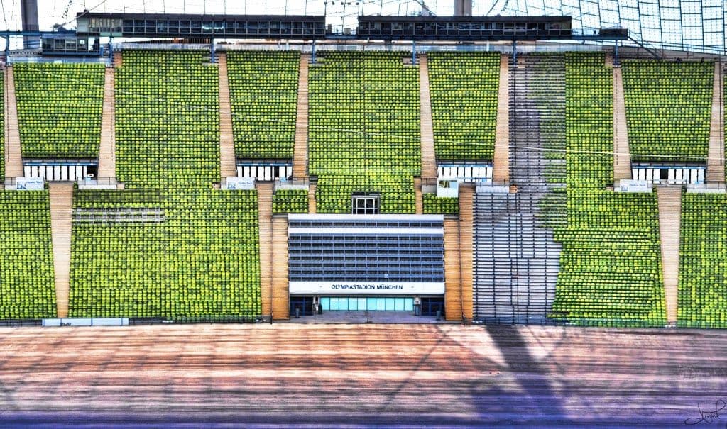 The Olympic Stadium in Munich, host of the 1972 Summer Olympics