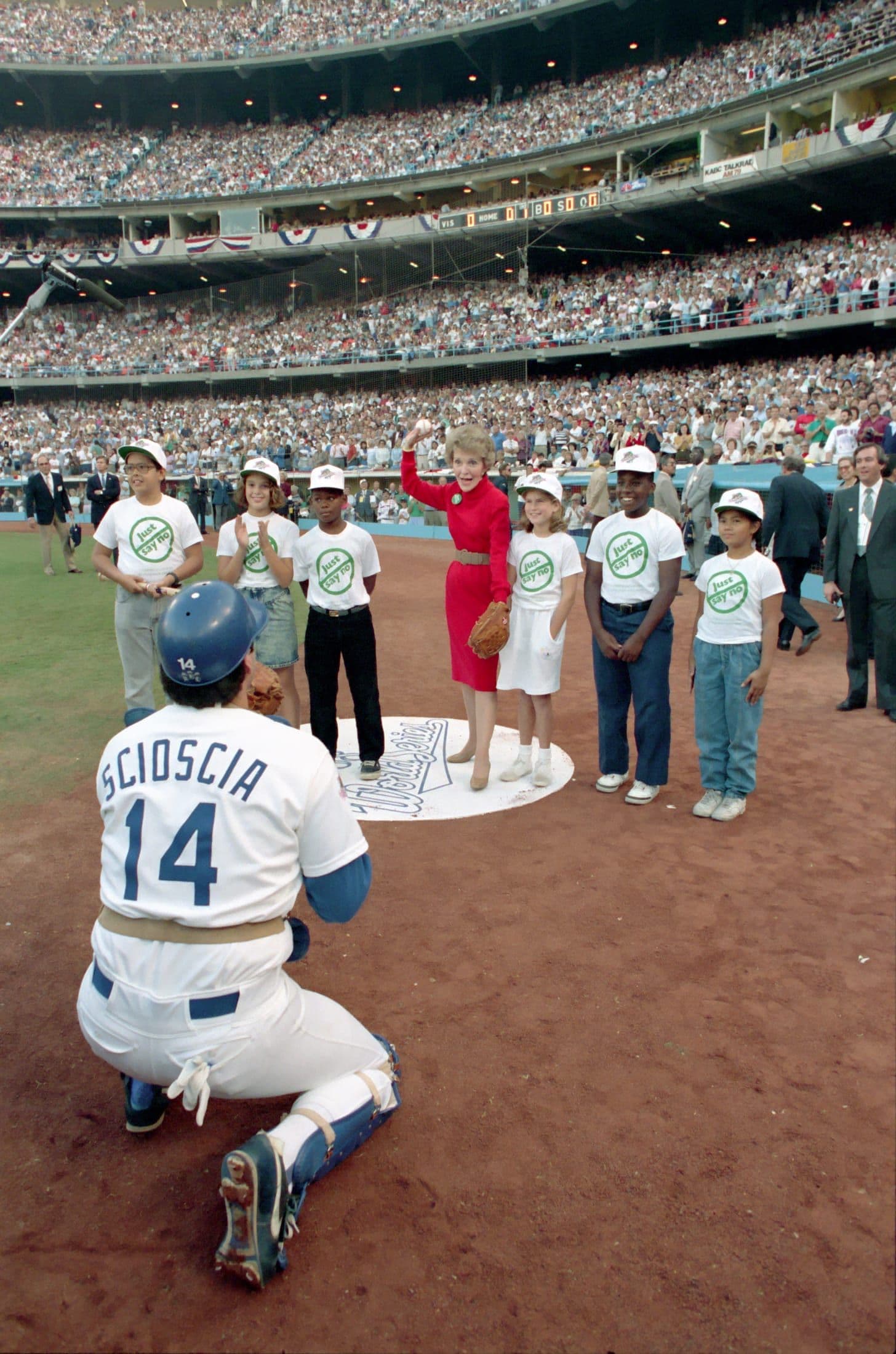 Dodger Stadium during the 1988 World Series